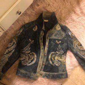 Chico’s brand denim jacket.